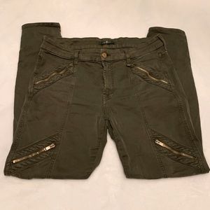 7FAM Panel Zip Moto Skinny Jeans